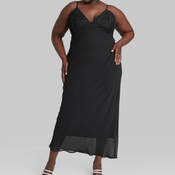 Women's Sleeveless Rosette Cup Maxi Dress - Wild Fable - Picture 6 of 7